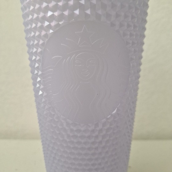 Starbucks 2021 Holiday Iridescent Icy Lilac Studded‎ Cold Water Tumbler 24oz - Picture 4 of 9